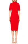 Alexia Admor Rita Retro Turtleneck Dress In Red