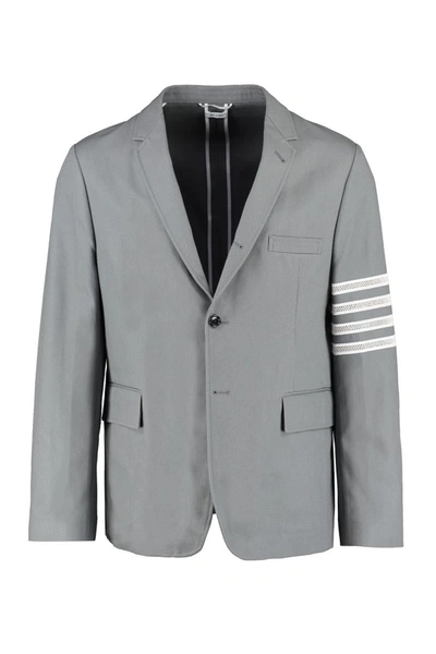 Thom Browne Single-breasted Two Button Jacket In Grey
