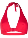 Eres Boum Triangle-halterneck Bikini Top In Logo