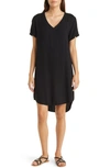 Bella Dahl Cap Sleeve Dress In Vintage Black