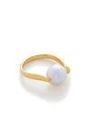 Monica Vinader Ring Mit Perlen In 18ct Gold Vermeil/ Silver