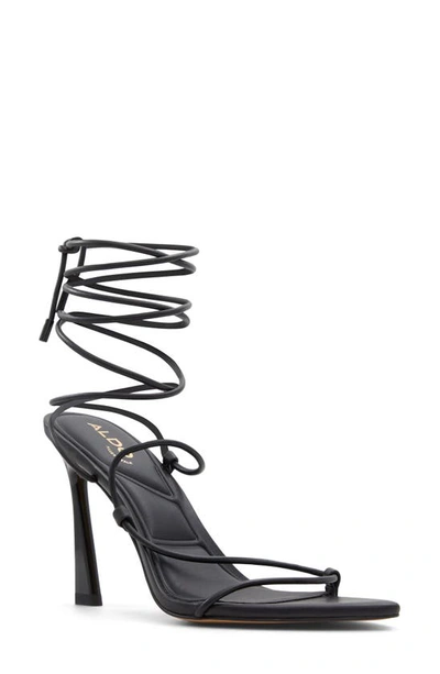 ALDO MELODIC POINTED TOE ANKLE WRAP SANDAL