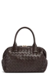 Bottega Veneta Bauletto Medium Intrecciato Top-handle Bag In Brown