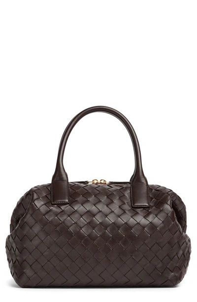 Bottega Veneta Bauletto Medium Intrecciato Top-handle Bag In 2190 Fondant-m Brass