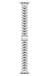 The Posh Tech Iris Stainless Steel Apple Watch® Watchband In Silver