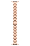 The Posh Tech Iris Stainless Steel Apple Watch® Watchband In Rose Gold