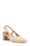 Donald Pliner Song Slingback Pointed Toe Pump In Sand Suede