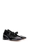 Larroude Women's Blair Buckled Ankle Strap Block Heel Pumps In Black