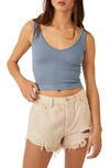 FREE PEOPLE RIB BRAMI CROP TANK