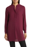 Anne Klein Popover Blouse In Red