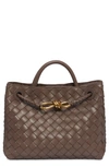 Bottega Veneta Andiamo Small Bag In Brown