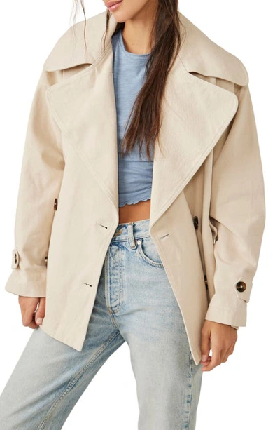 Free People Highlands Solid Peacoat In Tea Combo