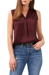 VINCE CAMUTO RUMPLED SATIN BLOUSE