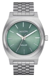 NIXON TIME TELLER SOLAR BRACELET WATCH, 40MM