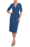 KAY UNGER DELANI MIDI SHEATH DRESS