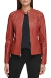 GUESS GUESS FAUX LEATHER RACER JACKET