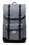 Herschel Supply Co Classics Pro Series Little America Backpack In Raven Crosshatch/black