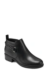Easy Spirit Roslyn Womens Leather Braided Booties In Black