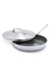 GREENPAN GP5 STAINLESS STEEL 12-INCH FRYING PAN & LID