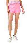 English Factory Stretch Cotton Suiting Shorts In Pink