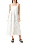 English Factory Broderie Anglaise Cotton Sundress In White
