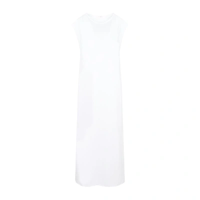 The Row Rita Jersey Sleeveless Maxi Dress In White