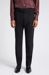 TOM FORD ATTICUS WOOL PLAIN WEAVE TROUSERS