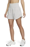 Nike Women's One Dri-fit Ultra High-waisted 3" Brief-lined Shorts In Light Iron Ore