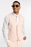 ASOS DESIGN BUTTON FRONT VEST