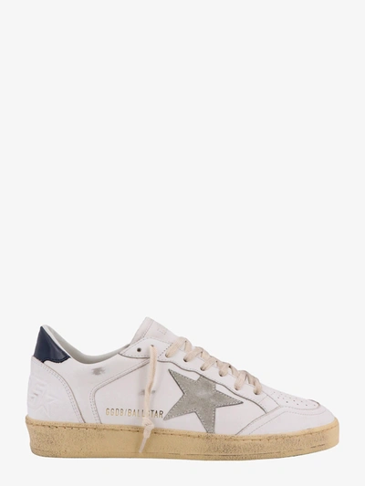 Golden Goose Ball Star Sneakers In White,blue