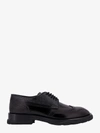 Alexander Mcqueen Black Lace-up Shoes With Quarter-brogue Detail In Leather Man In Black