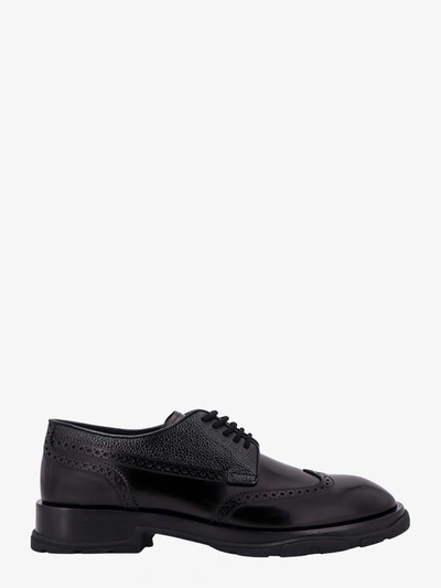 Alexander Mcqueen Lace Up Shoes In Black