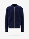 Givenchy Blue Jacket With High Neck And Logo Patch On The Front In Wool And Cashmere Blend Man In Blue