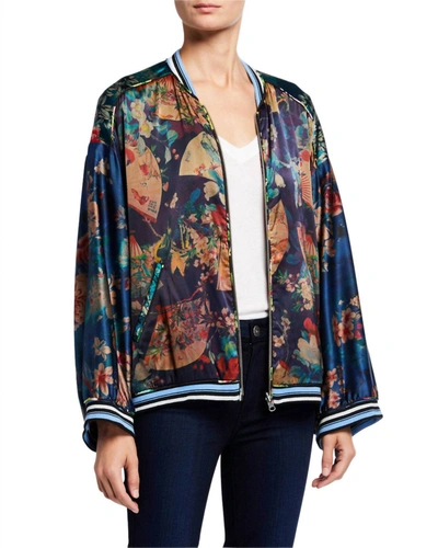 Johnny Was Fusai Reversible Bomber Jacket In Multi