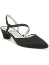 Lifestride Minimalist Womens Strappy Pointed Toe Slingback Heels In Black