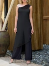 FRANK LYMAN OVERLAY JUMPSUIT IN BLACK