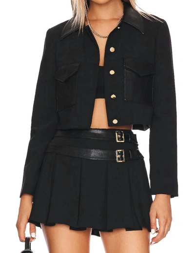 Amanda Uprichard Sanders Jacket In Black