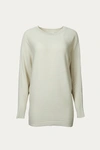 BY TOGETHER RIBBED COTTON-BLEND OVERSIZED SWEATER IN PALE BEIGE