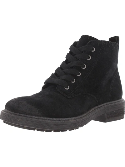 Zodiac Paisle Womens Leather Lug Sole Combat & Lace-up Boots In Black