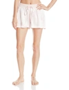 Pj Harlow Mikel Satin Boxer Short With Draw String In Blush In Pink