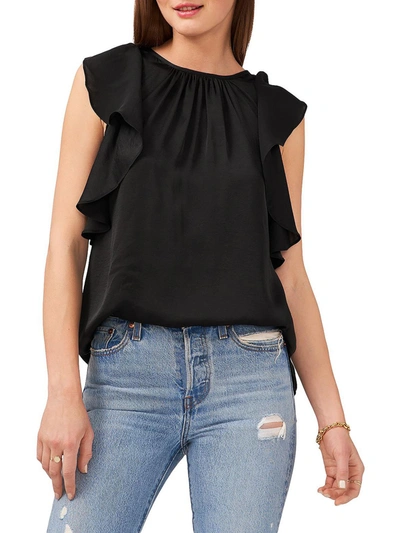 Vince Camuto Womens Polyester Sleeveless Blouse In Black