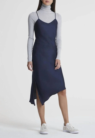 Ag Scarlett Dress In Navy In Blue