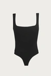 Afrm Gisela Bodysuit In Noir In Black