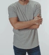The Normal Brand Men's Hamlin Jersey Short Sleeve Perfect Tee In Grey In Grey