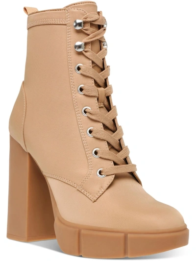 Steve Madden Hani Womens Ankle Booties Combat & Lace-up Boots In Multi