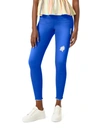 Hue Ripped Denim High Rise Skimmer Legging In Deep Ultramarine In Multi
