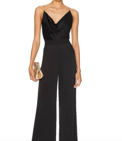 Alice And Olivia Alice Olivia Riska Full Body Jumpsuit In Black