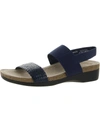 Munro Pisces Womens Leather Ankle Strap Wedge Sandals In Multi
