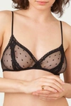 ONLY HEARTS COUCOU LOLA BRALETTE IN BLACK