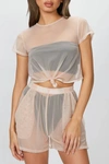 Beth Richards Mesh Tee In Ballet In Pink